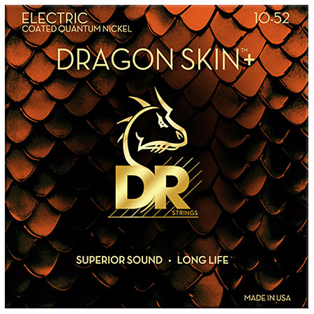 Dragon Skin+ Quantum Nickel electric guitar Medium 10-52 DR Strings