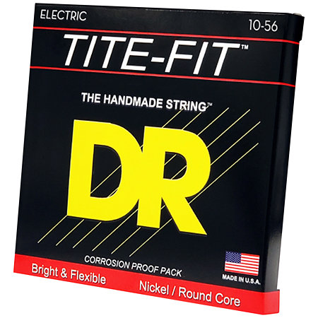 DR Strings JH 10 Tite Fit Nickel Plated electric guitar Medium à Super Heavy 10-56