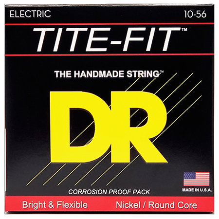 DR Strings JH 10 Tite Fit Nickel Plated electric guitar Medium à Super Heavy 10-56