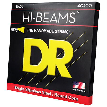 DR Strings Hi Beam Nickel Plated bass guitar Light 40-100