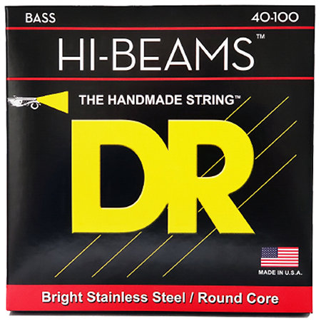 DR Strings Hi Beam Nickel Plated bass guitar Light 40-100