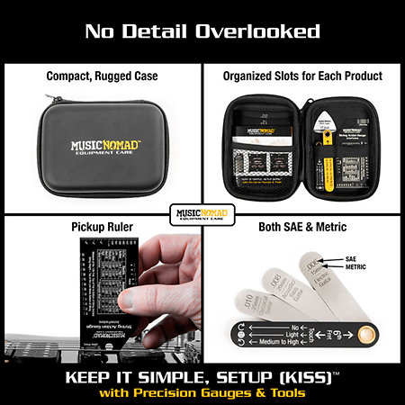 MN604 Kit de cale pour réglage Set de 6 MusicNomad