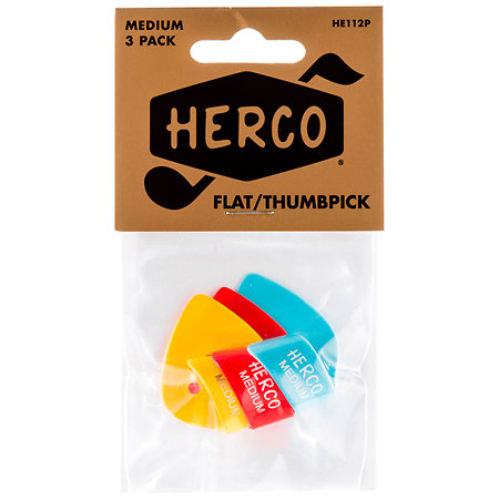 Herco HE112P Médiator pouce Medium Sachet de 3