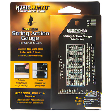 MN602 Règle de mesure de l'action des cordes MusicNomad