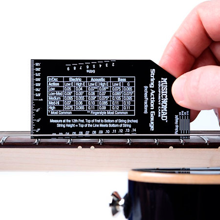 MN602 Règle de mesure de l'action des cordes MusicNomad