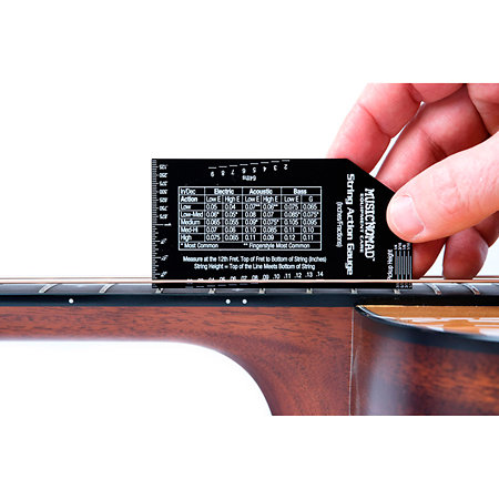 MN602 Règle de mesure de l'action des cordes MusicNomad