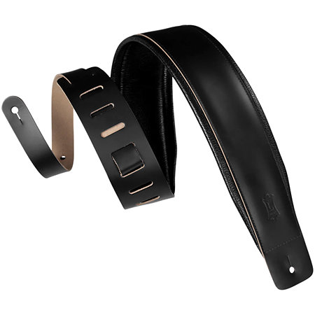 Levy s DM1PD-BLK Sangle en cuir larsen 6,4 cm Black