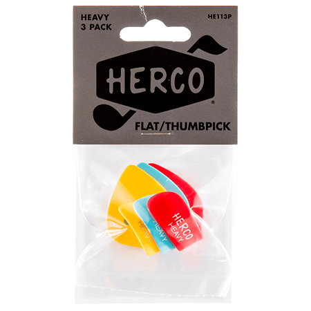 Herco HE113P Médiator pouce Heavy Sachet de 3