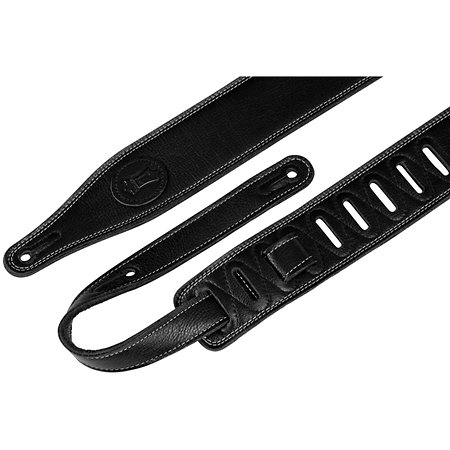 M17SS-BLK Sangle Cuir Pleine Fleur 6,4 cm Black Levy s