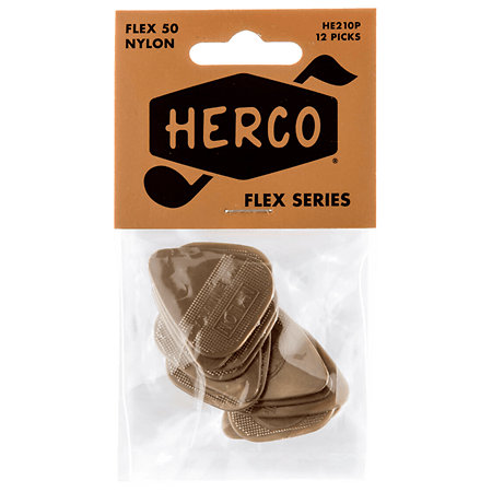 HE210P Médiator nylon Medium Sachet de 12 Herco