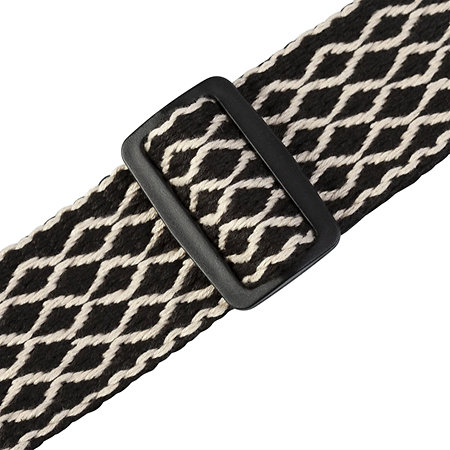 MSSC80-BLKWHT Sangle Coton 5 cm Black and White Levy s