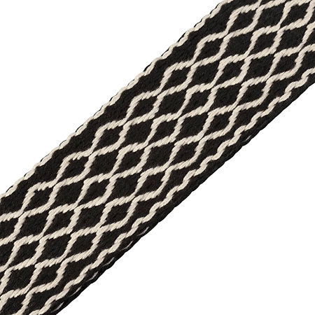 MSSC80-BLKWHT Sangle Coton 5 cm Black and White Levy s