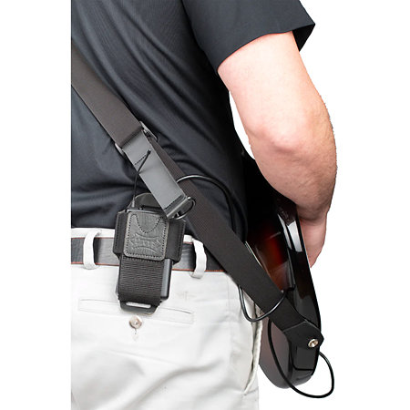 MM14-BLK Etui émetteur guitare cuir Black Levy s