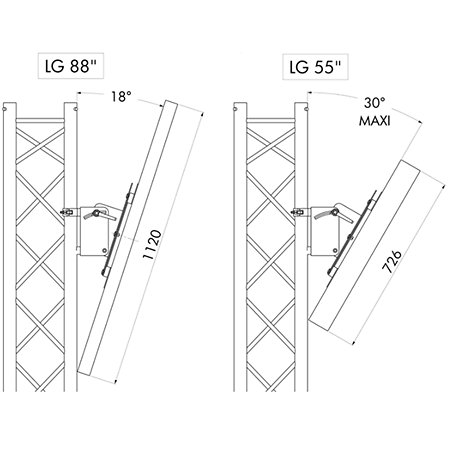 Support LCD inclinable SC290 ASD