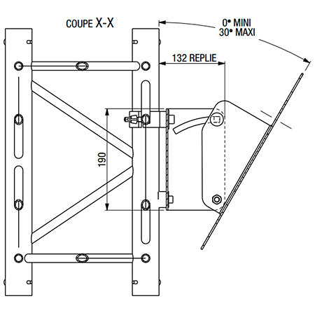 Support LCD inclinable SC290 ASD