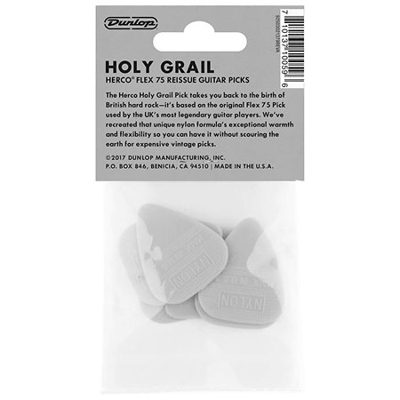 HE777P Médiator Holy Grail Nylon Flex 75 Sachet de 6 Herco