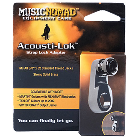 MusicNomad MN270 Acousti-Lok strap lock pour jack standard 3/8 pouces x 32
