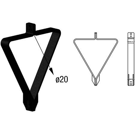 ASD SP390PB Suspension de plafond triangulaire pour SX 390