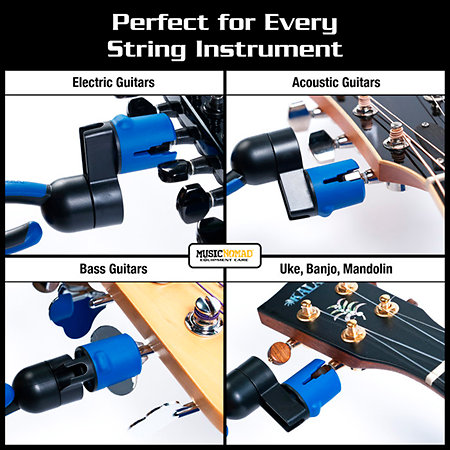 MN223 Grip One All in One String Winder avec pince et retrait pin MusicNomad