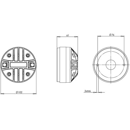 B&C Speakers DH180 8 Ohm Driver