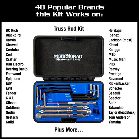 MN235 Trousse guitare Truss Rod Premium 11 pièces MusicNomad