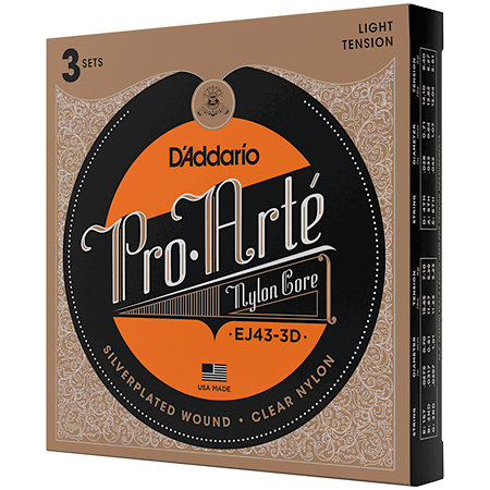 D'Addario EJ43-3D Pack de 3 jeux EJ43 Light