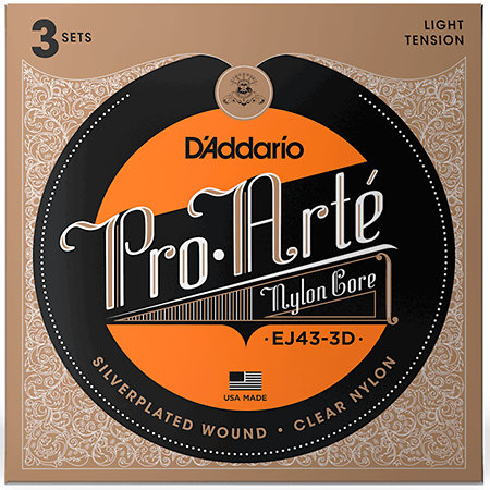 D'Addario EJ43-3D Pack de 3 jeux EJ43 Light