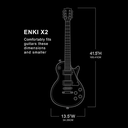 X-2 Etui rigide 2 guitares ENKI