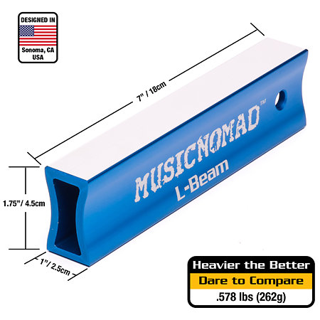 MN811 L Beam Bar de ponçage pour niveau de frettes guitare acoustique et électrique 45 cm MusicNomad