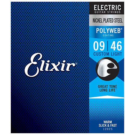 12025 Electric Polyweb Custom Light 09-46 Elixir