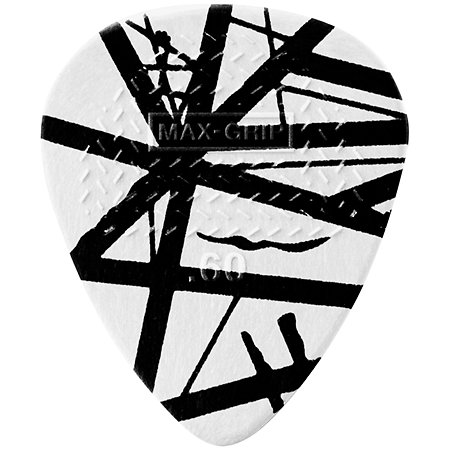 Dunlop EVHP03 EVH White with Black Stripes Sachet de 6