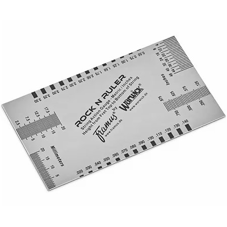 Rockgear RockCare Rock n' Ruler règle de mesure de l'action des cordes