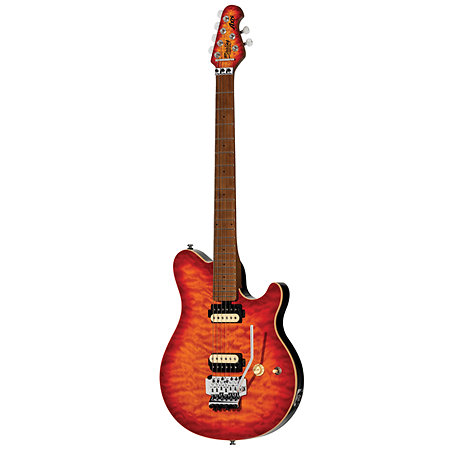 AX50QM Axis Lava Burst Sterling by Music Man