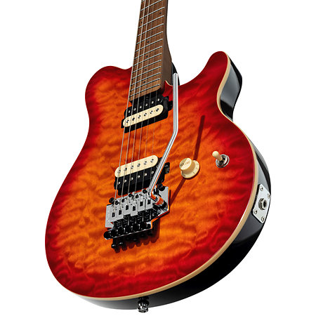 AX50QM Axis Lava Burst Sterling by Music Man