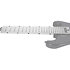 MN800 Fret Shield Protection inox pour touche, diapason F-25.50 pouces MusicNomad