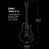 AMG-2-G Etui rigide 2 guitares ENKI