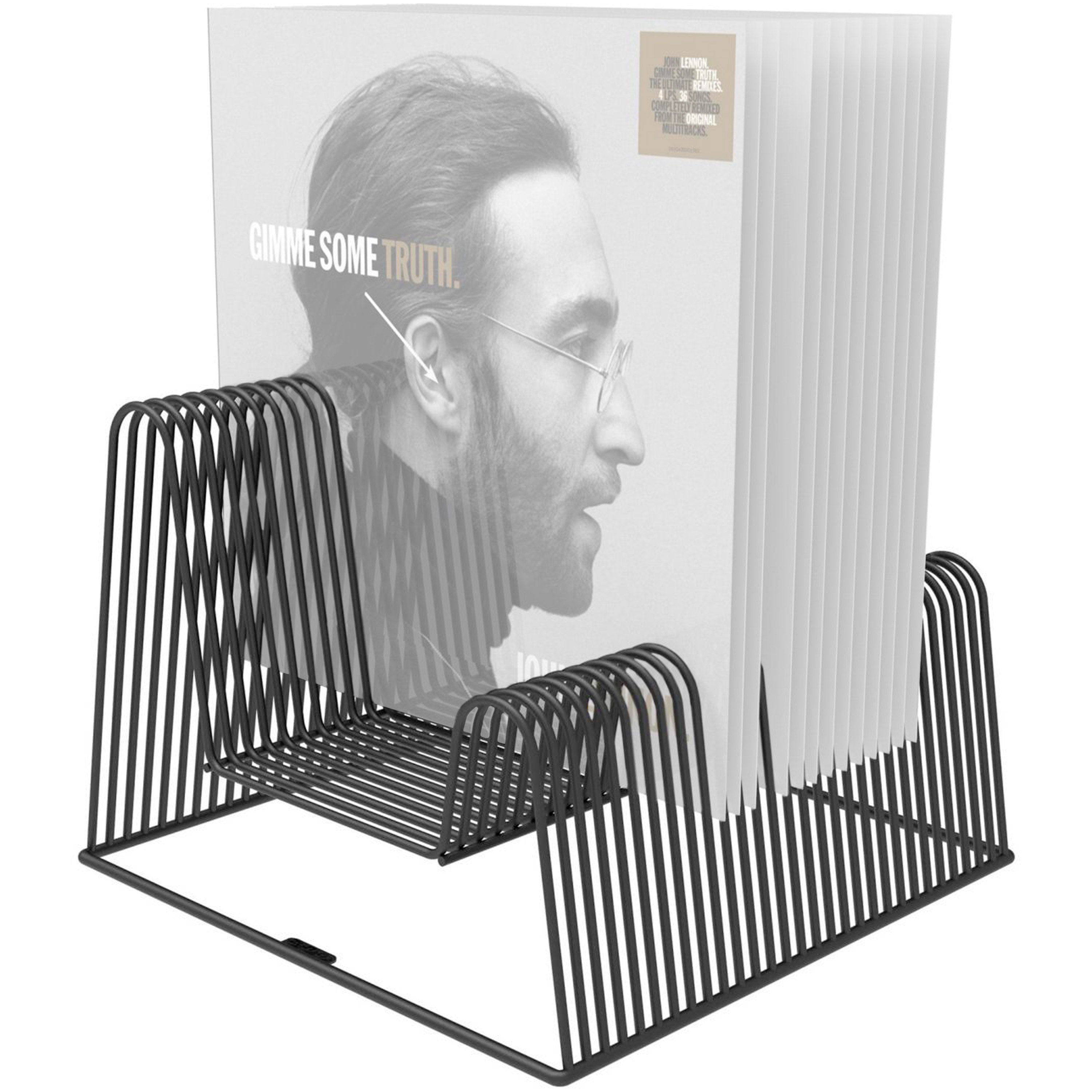 Zomo VS-Rack Loft Schallplattenstnder Schwarz  Vinyl Aufbewahrung &  Display-Rack Fr Bis Zu 50 Platten Vinyl Record Organizer