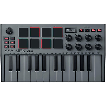MPK Mini Mk3 Grey + Komplete 15 Ultimate upgrade Akai