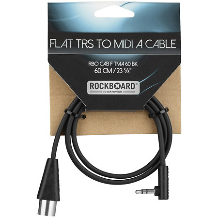 Câble plat TRS vers MIDI Type A 60 cm Rockboard
