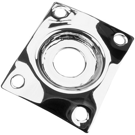 Yellow Parts EZ1139 Plaque Jack type Les Paul Chrome