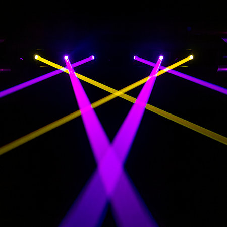 Pack LASER Bar 6X1000 RGB (la paire) + Flight case Evolite