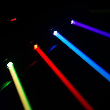 Pack LASER Bar 6X1000 RGB (la paire) + Flight case Evolite