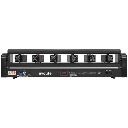 Pack LASER Bar 6X1000 RGB (la paire) + Flight case Evolite
