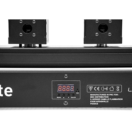 Pack LASER Bar 6X400 RGB (la paire) + Flight case Evolite