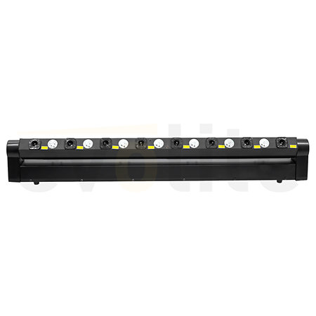 Pack LASER Bar 8X500 Red (la paire) + Flight case Evolite