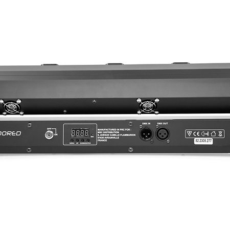 Evolite Pack LASER Bar 8X500 Red (la paire) + Flight case