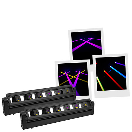 Evolite LASER Bar 6X400 RGB (la paire)