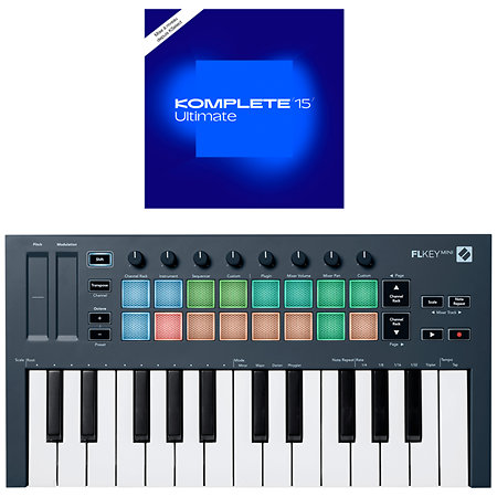 Novation FLkey Mini + Komplete 15 Ultimate upgrade