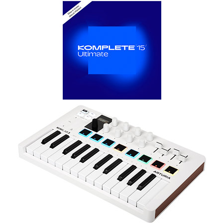 Arturia MiniLab 3 White + Komplete 15 Ultimate upgrade