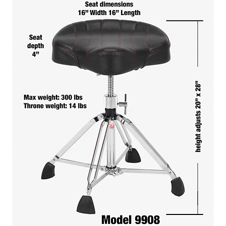 9908 9000 Series Siège batteur 17" Gibraltar